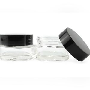 New 11 Piece Cornucopia .05 oz/15 ml Clear Glass Balm Cosmetic Jars with Lids